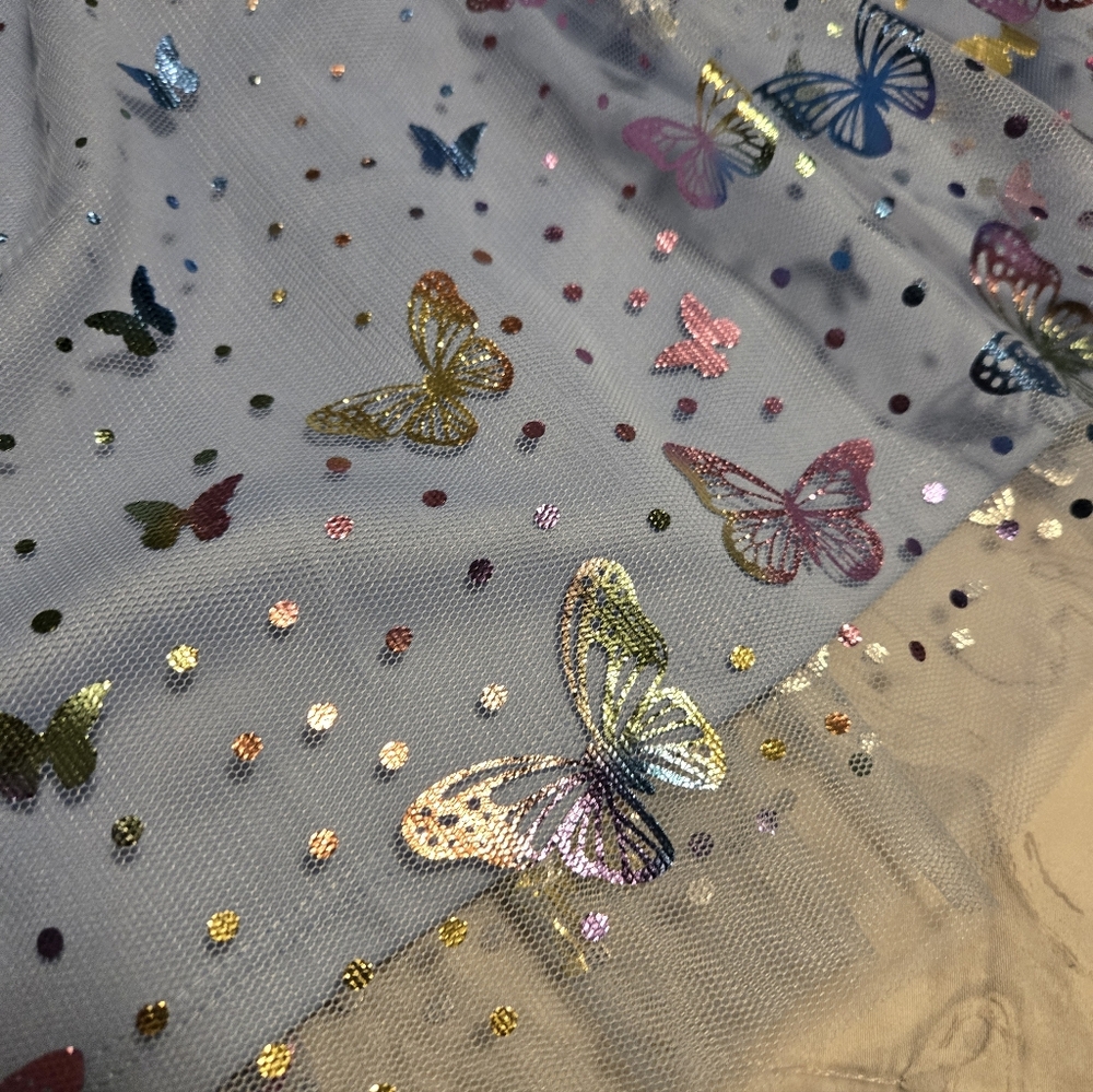 BEAUTIFUL BUTTERFLY GIRLS DRESS - Picture 5 of 6